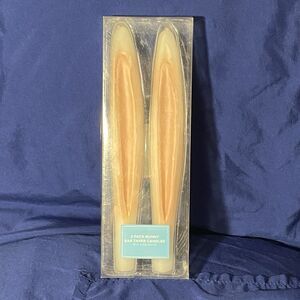 2 Pack White/Pink 10” Unscented Bunny Ear Taper Candles Easter/Spring Decor, N